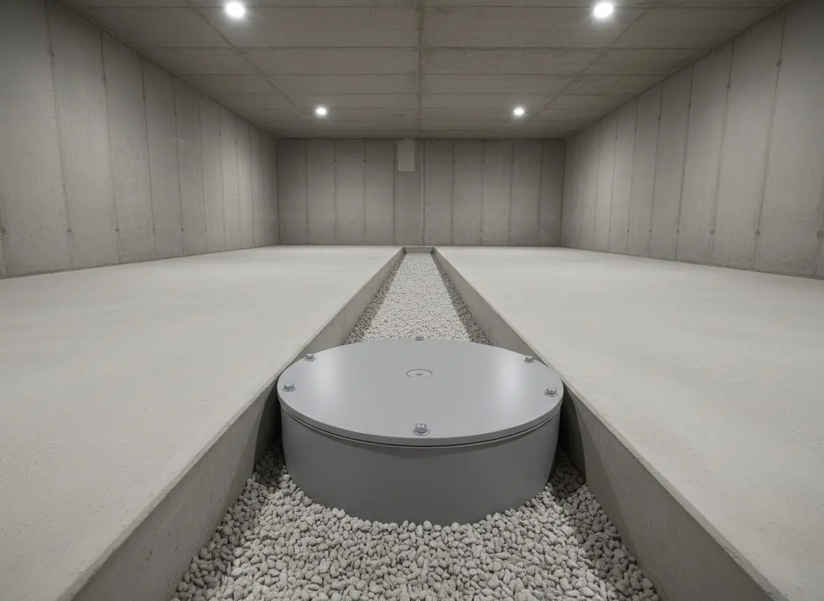 Interior drain and a new pit in Ephrata