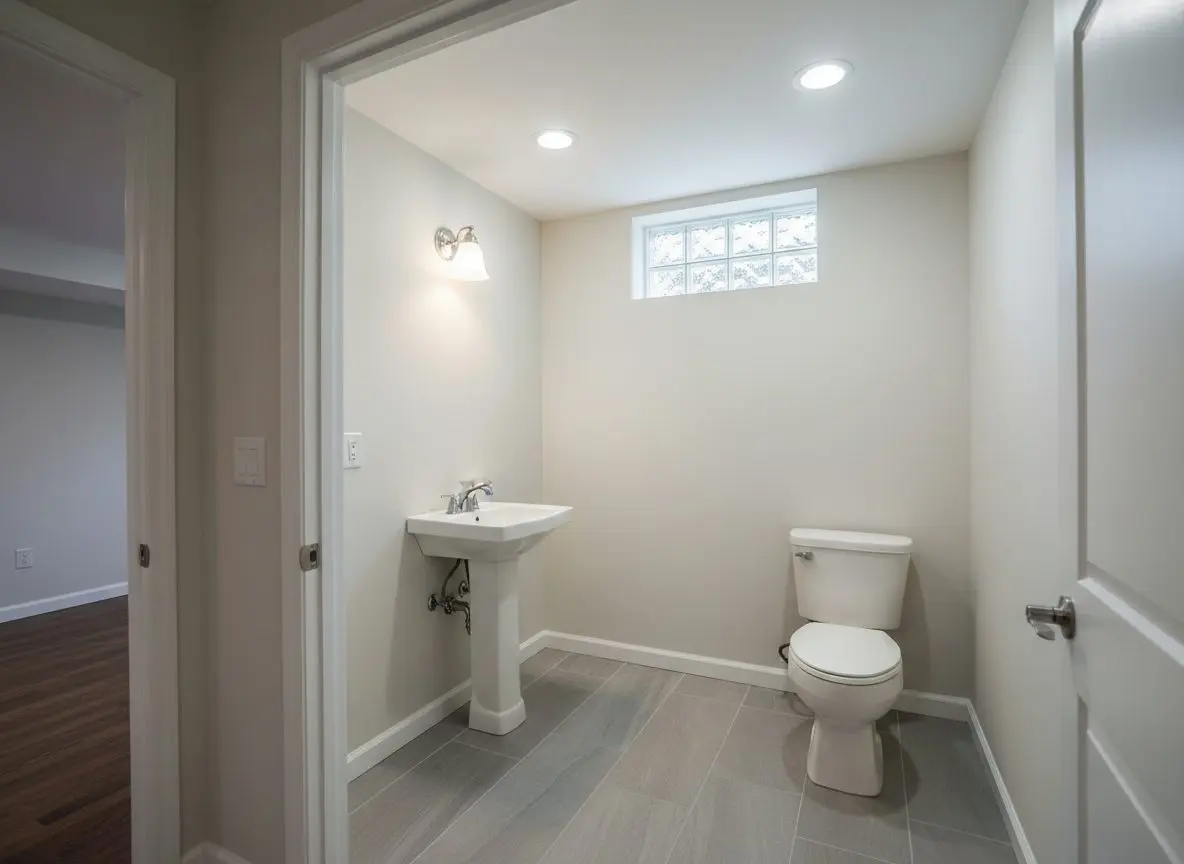 Half bath on an old rough-in, East Petersburg